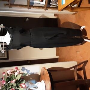 Elegant Black Jumpsuit VIRGO Petite 100% Polyester No Spandex